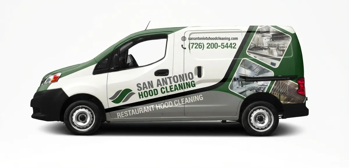 San Antonio Hood Cleaning work van